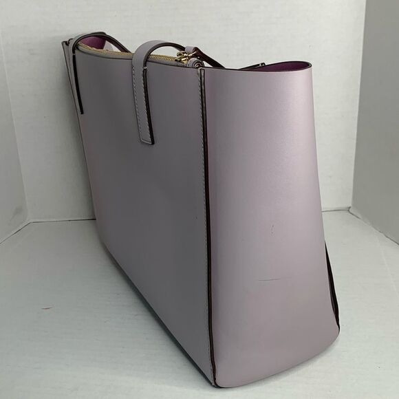 Kate Spade Nelle Putnum Drive lavender leather tote - Picture 4 of 12